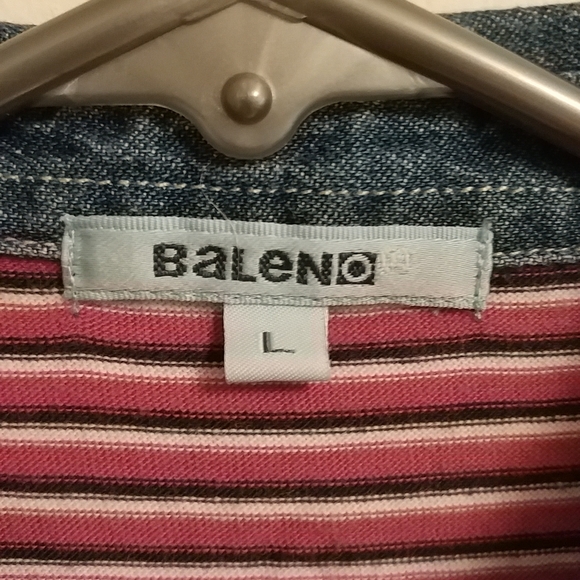 Baleno Purple Stripe Shirt (Size Large) - Picture 2 of 2